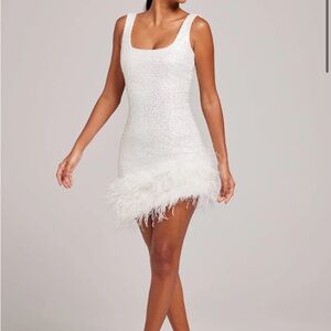 Nadine Merabi Evie White Dress